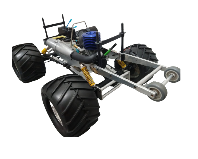 AUTOMODELO KYOSHO 1/8 MAD FORCE NITRO 4X4 MOTOR GX21 AMACIANDO